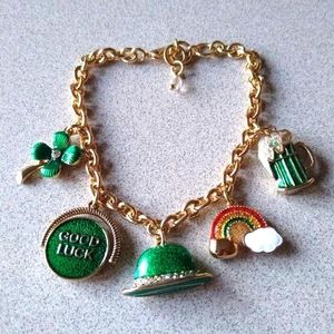 Napier St Patrick's Day Charm Bracelet